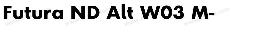 Futura ND Alt W03 M字体转换